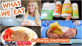 FAMILY WHAT I EAT IN A DAY, MEAL IDEAS + ALLERGY IMMUNOTHERAPY UPDATE | Emily Norris