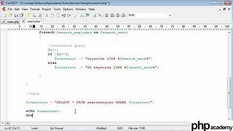 PHP Tutorials  Create a Search Engine Part 4