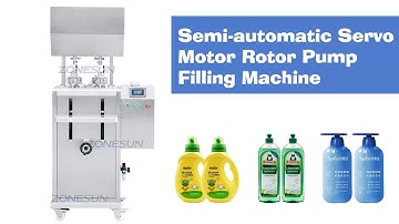 Easy to operate the ZS GTRP2 Semi-automatic Servo Motor Rotor Pump Filling Machine