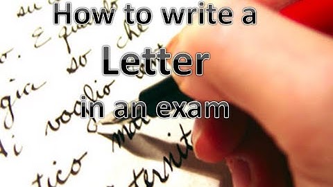 Transactional Writing: Letter Writing