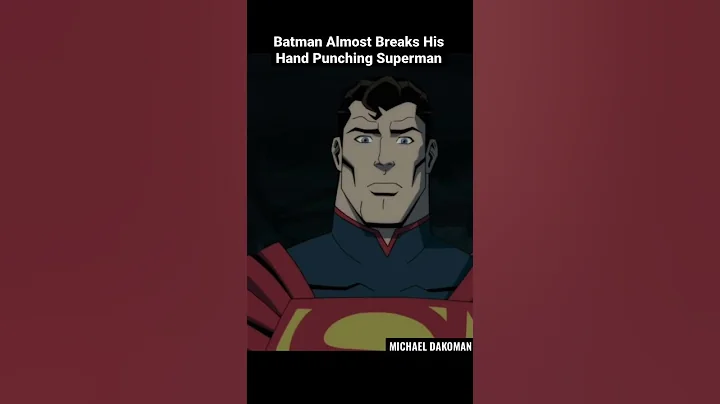 Batman Breaks His Hand Punching Superman!😱🔥 #superman #batman #movie #shorts