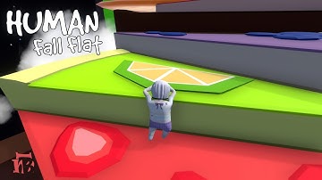 Human Fall Flat - Running On Whole Food Level Walkthrough | Custom | Steam Workshop | Full Gameplay