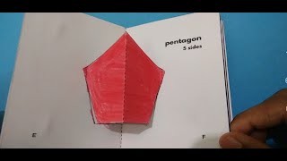 Geometry Shapes Popup Book. Learn with Fun.