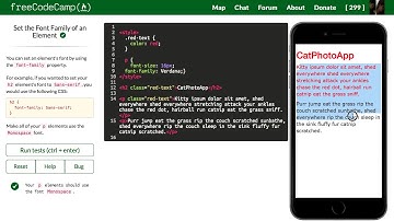 Set the Font Family of an Element
