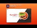 Design Fast Food Web UI in Adobe Xd - Speed Art Tutorial