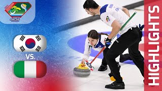 KOREA v ITALY - Round robin - World Mixed Doubles Curling Championship 2023
