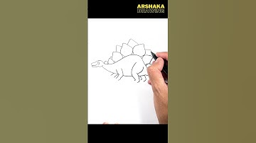 How to Draw Stegosaurus Easy for Beginners #Stegosaurus#dinosaur#howtodraw#drawingtutorial