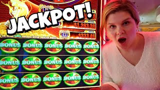 We Hit a JACKPOT on a Super Dragon Slot Machine in Las Vegas!! 😲 screenshot 1