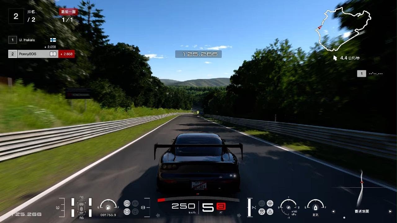 [PS5] GT7 紐北賽道 雨宮 RE Amemiya FD3S RX-7 VS NISSAN R34 GT-R V spec II Nur ...