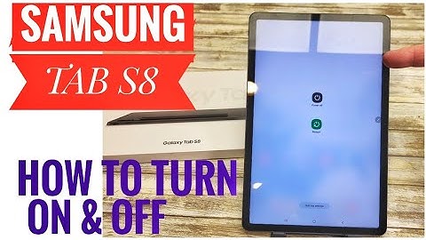 HOW TO TURN ON / OFF Samsung Galaxy Tab S8 Android Tablet HOW TO CHANGE POWER SWITCH FUNCTION