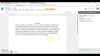 Collaborative Writing Using Google Drive