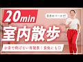【20分室内散歩】夏は自宅で楽しく有酸素運動！生理中や食後、産後にも◎【室内ウォーキング】
