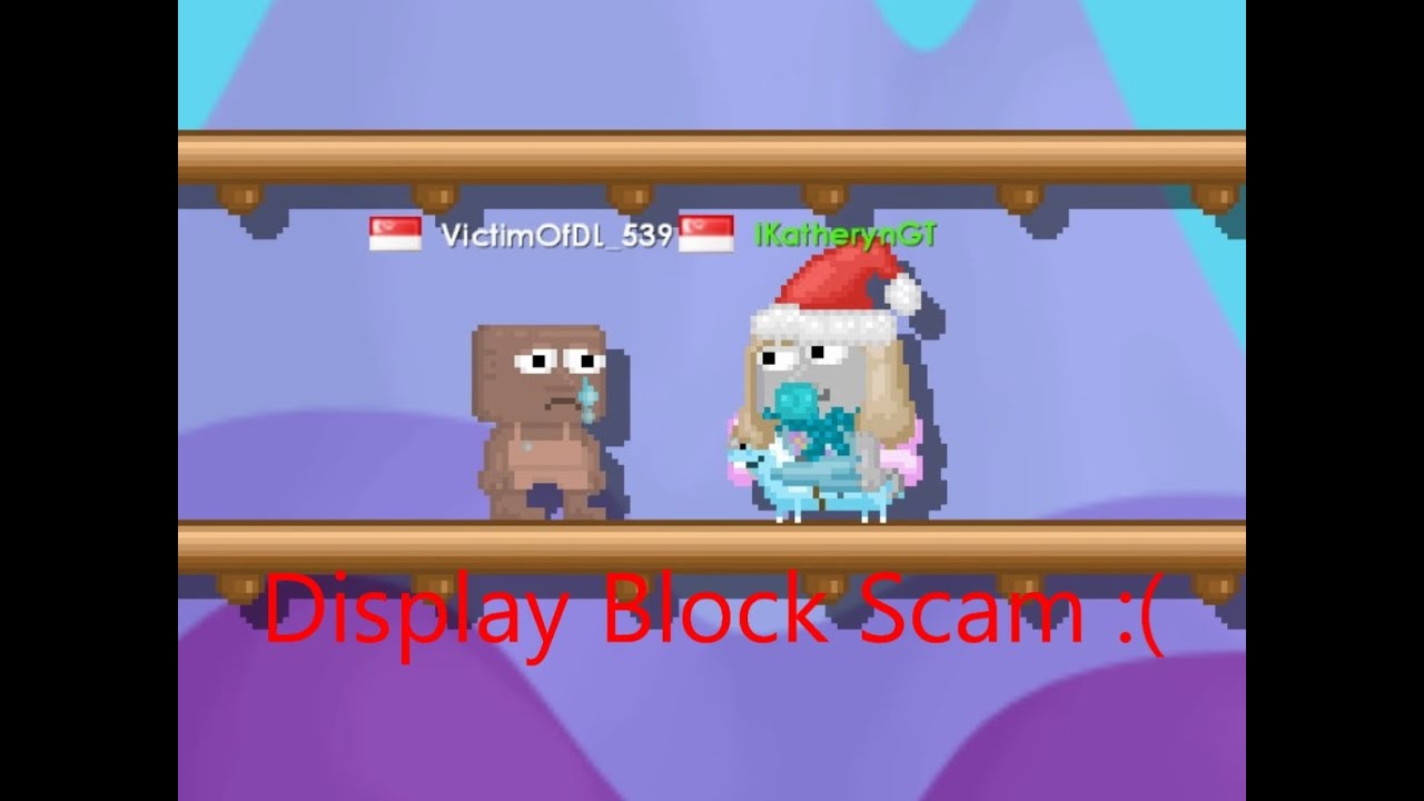 Growtopia new scam display block youtube