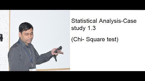 Statistical Analysis- Case study 1.3 (Chi- Square test)