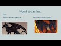 Wings of Fire Would You Rather #4