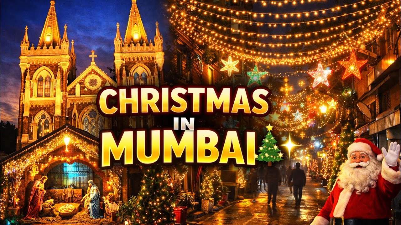 Christmas in Mumbai Feels Unreal 🎄✨ | Mount Mary Church to Chapel Road Bandra