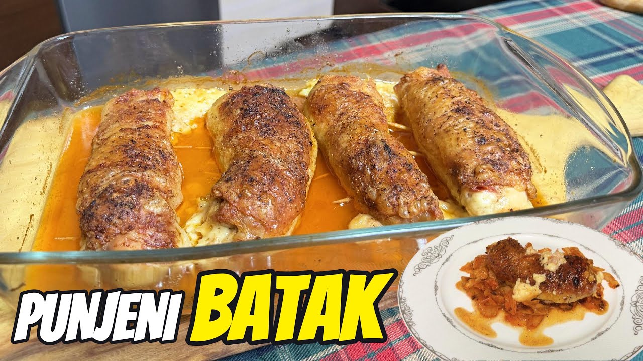 GURMANI ovo je za vas! | Punjeni pileći batak!