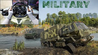 Cargo Delivery Military Trucks | Off Road & Mud Driving | Snow runner | Logitech g923 gameplay