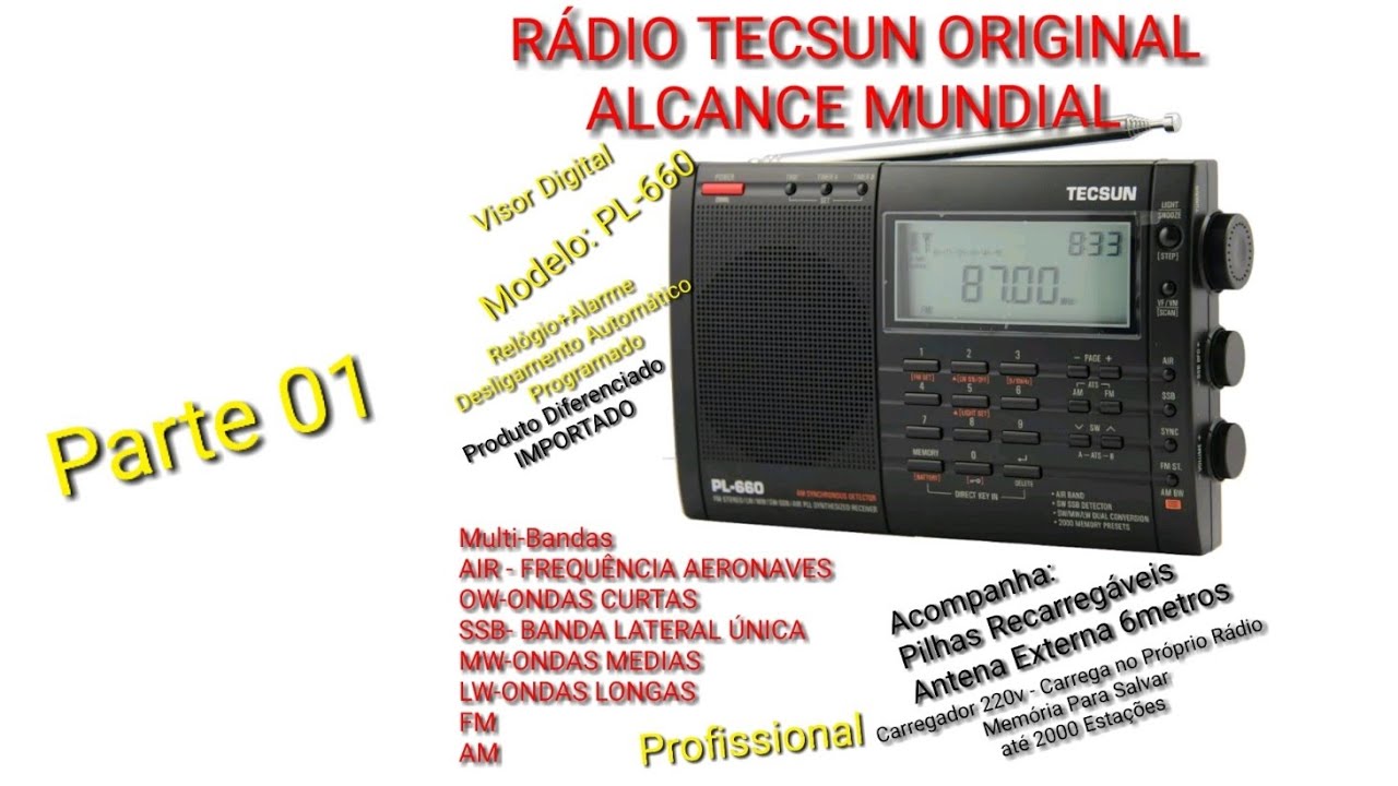 TECSUN PL-660 ラジオ Tecsun PL660 -- Um excelente rádio - YouTube