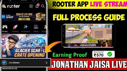Rooter App Se Kaise Live Stream Karen | How To Live Stream On Rooter | Rooter Live Stream Process