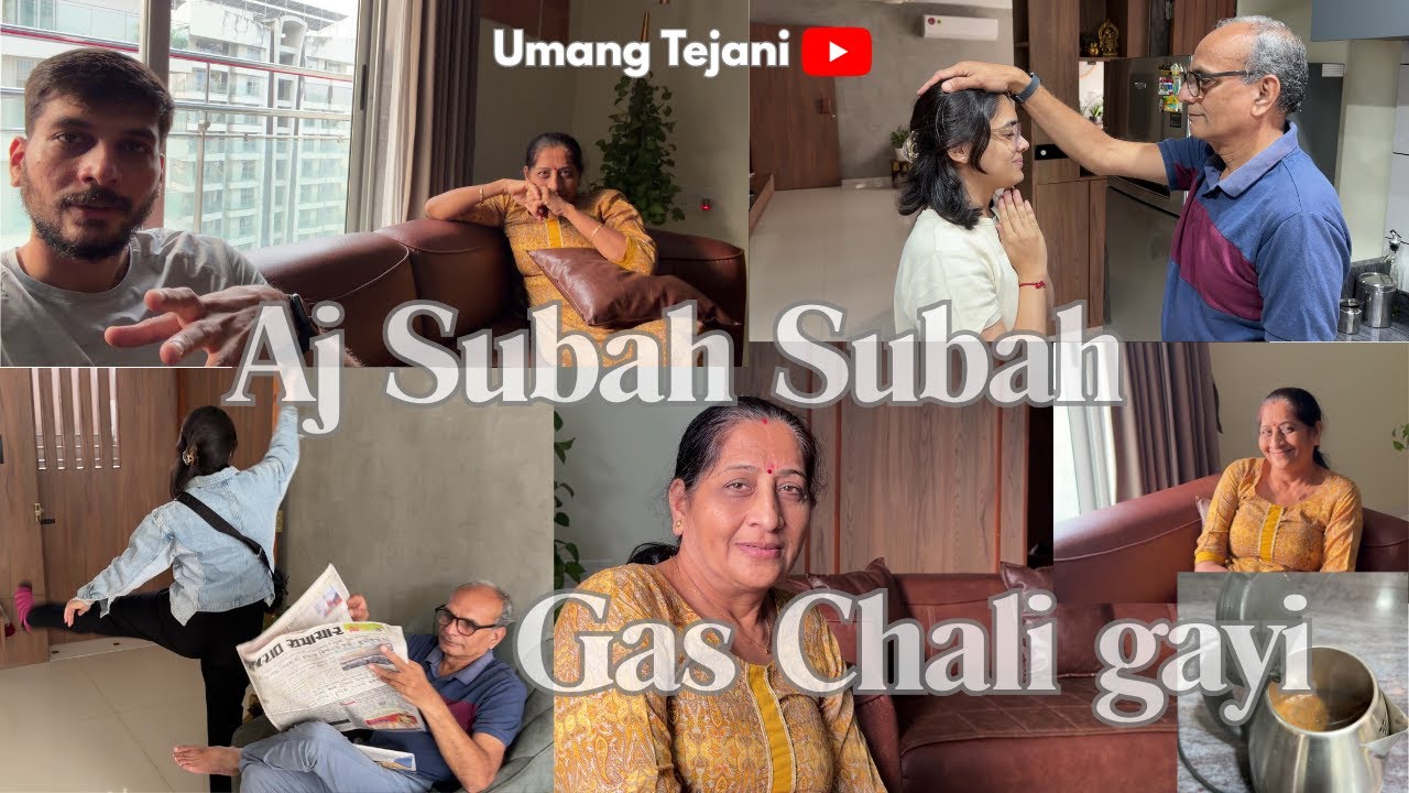 Aaj subah-subah gas chali gayi, aur phir humara haal full behaal ho gaya — morning drama on point.
