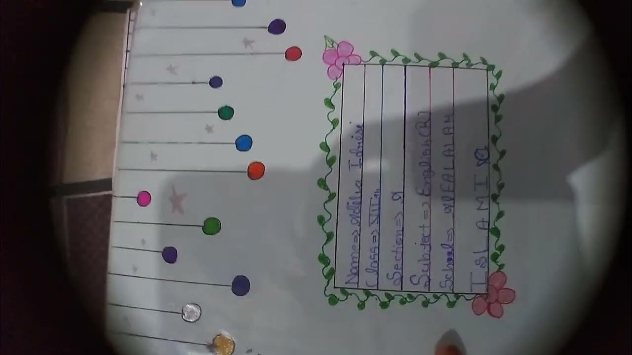 copy cover kaise decorate karenhow to making notebook cover decorate Chart Paper Ko Kaise Decorate Karen