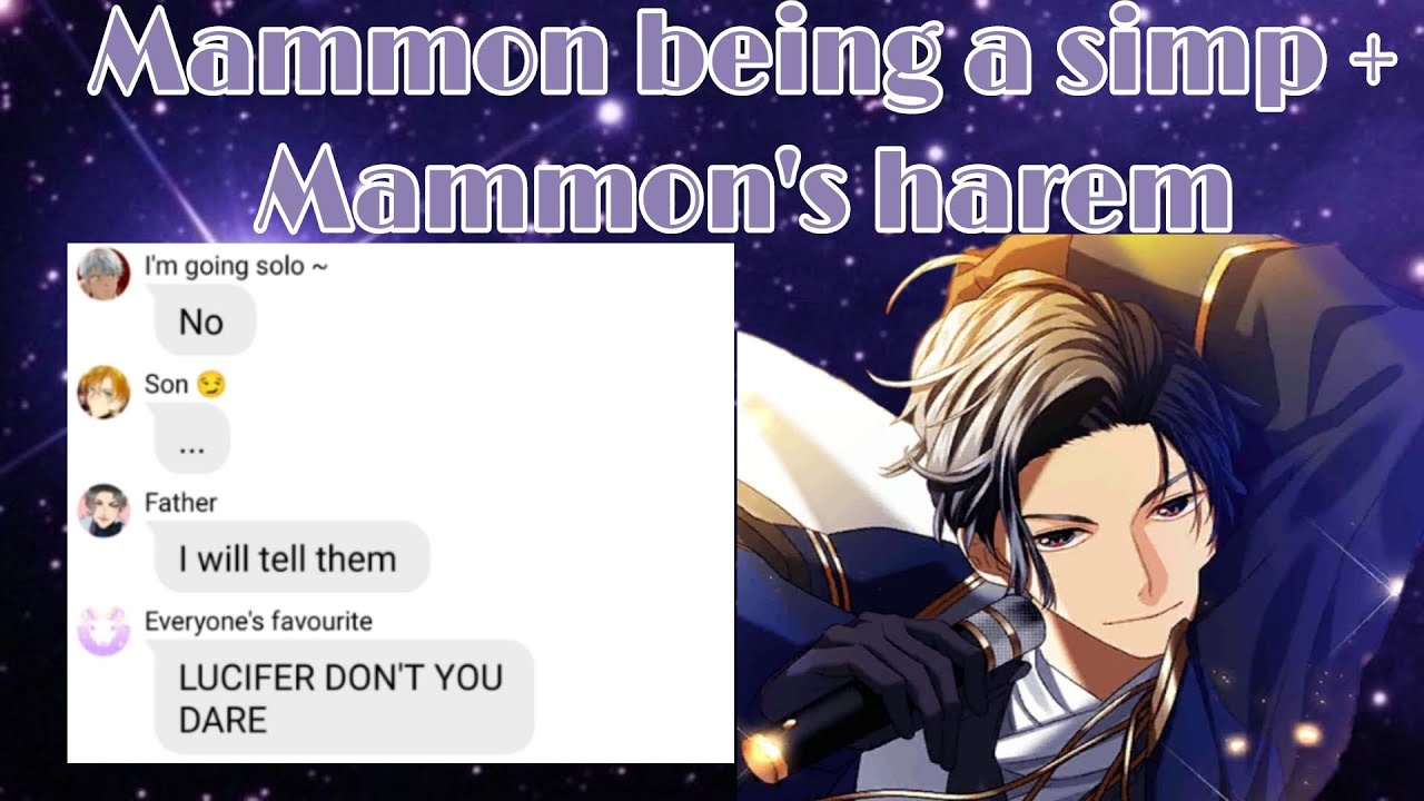 Obey me text: Mammon being a simp + Mammon's harem
