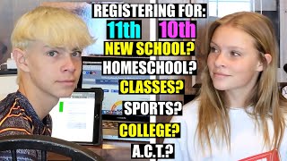 PICKING HIGH SCHOOL CLASSES for 10th and 11th GRADE and FIRST SOFTBALL GAME! 🏫🥎 by Dyches Fam 28,995 views 6 days ago 8 minutes, 1 second