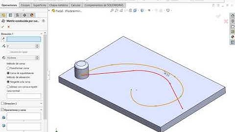 Matriz conducida por curva