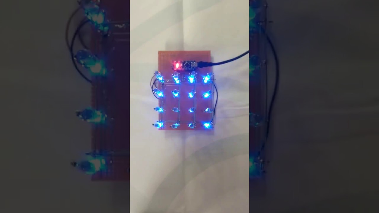 4x4x4 3D LED Cube using Arduino Programming by EduTronics