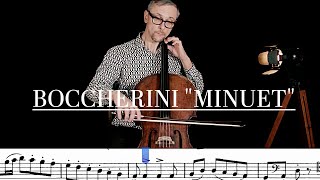 L. Boccherini Minuet Cello and Piano with Sheet Music