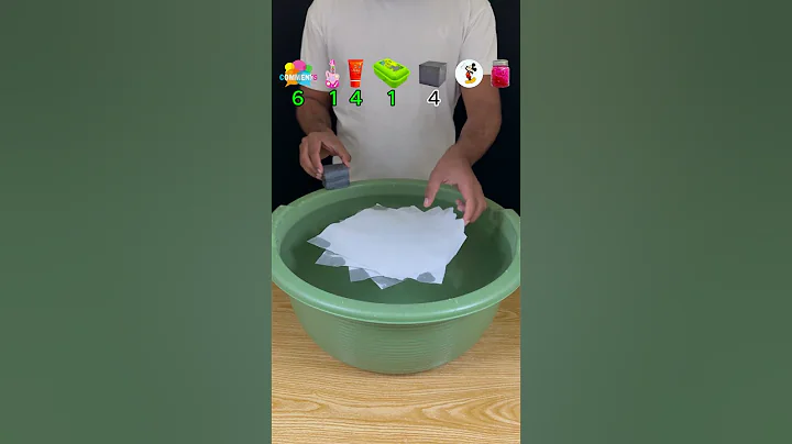 TRY TO GUESS HOW MANY TISSUE PAPER IT TOOKS! #experiment #asmr #satisfying #water #foryou