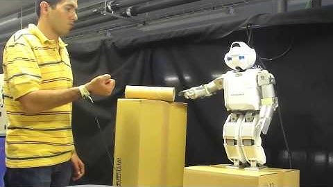 Human-robot interaction using the cooperative dual task-space
