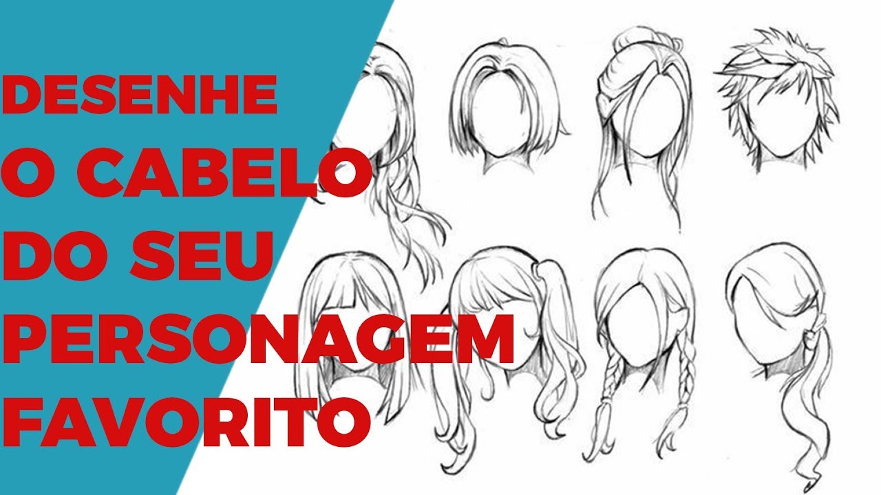 TUTORIAL: COMO DESENHAR O CABELO DE FORMA SIMPLES E FÁCIL KERO DESENHAR
