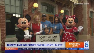 Disneyland welcomes its one billionth guest ahead of 71st anniversary