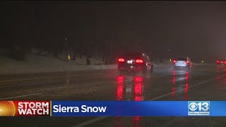 Drivers Urged To Take It Slow In The Sierra