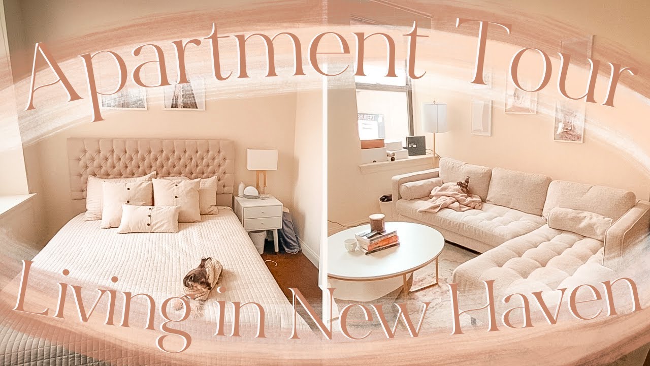 1 Bedroom Apartment Tour in New Haven | Yale PhD Student | Light Academia Aesthetic| First Apartment
