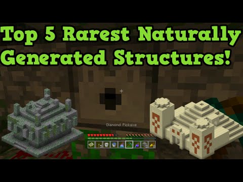 Minecraft Xbox 360 + PS3 - Top 5 Rarest Natural Structures