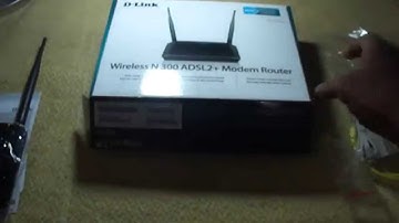D link dsl2750u wireless router unboxing