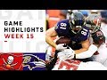 Buccaneers vs. Ravens Week 15 Highlights | NFL 2018