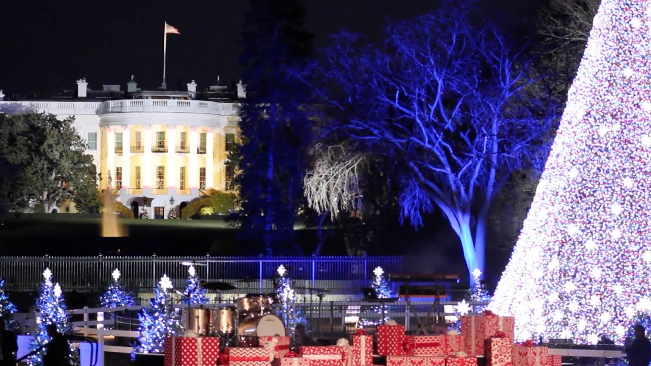 president lights last national christmas tree youtube obama christmas playlist