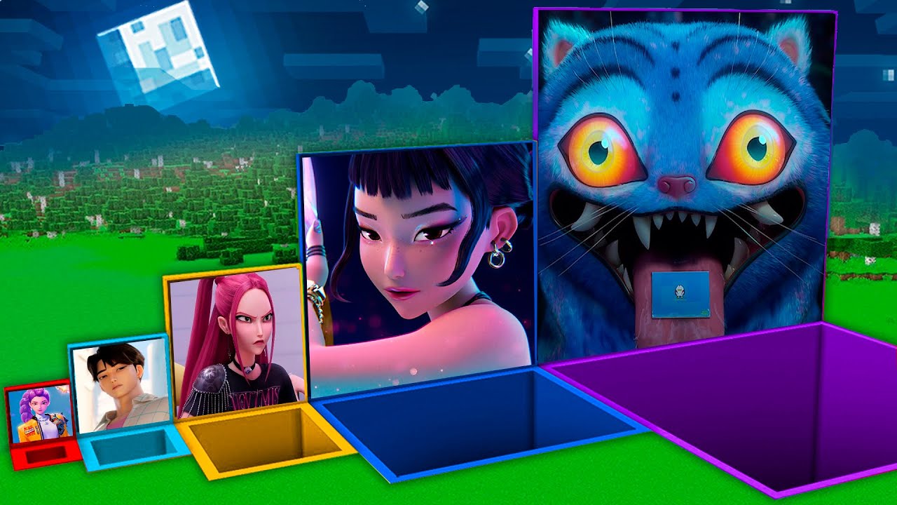 Ne CHOISISSEZ pas le mauvais TROU des KPOP DEMON HUNTER sur Minecraft ! ( Rumi , Mira , ...)