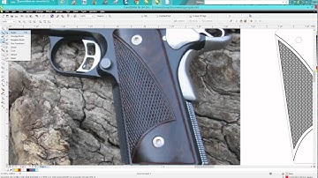 Corel Draw Tips & Tricks Engrave Checkering Pattern gun grips Part 3