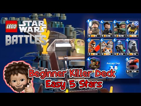 LEGO Star Wars Battles - Beginner Killer Deck | Easy 5 Stars against Beginner