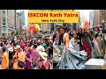 A musical journey by iskcon devotees in nyc  enjoying life at its fullest  nyc rath yatra