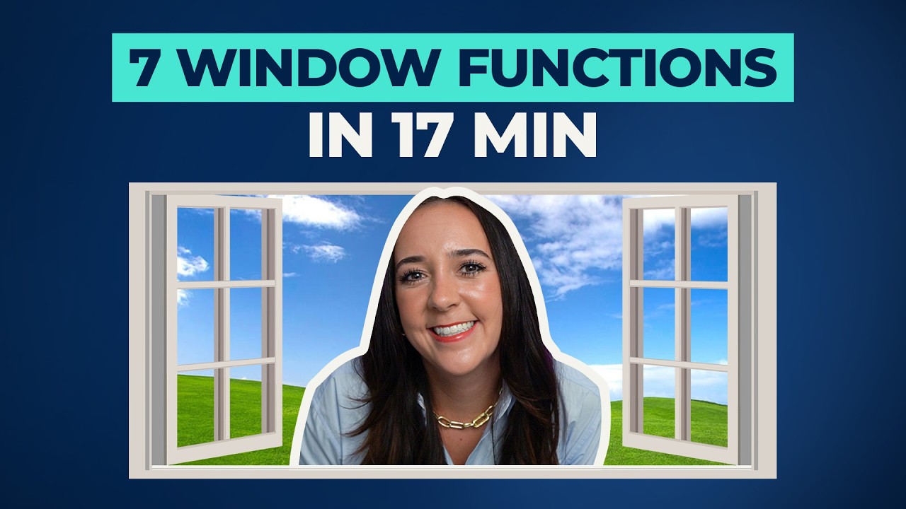 7 Window Functions MASTERED in 17 Minutes | SQL Masterclass