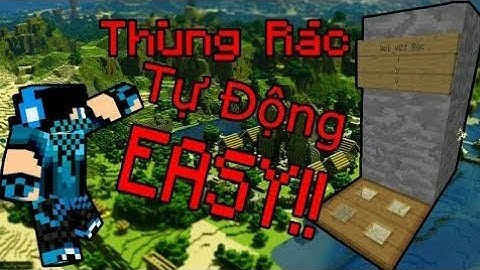 cánh làm thùng rác tự động (trong minecraft)
