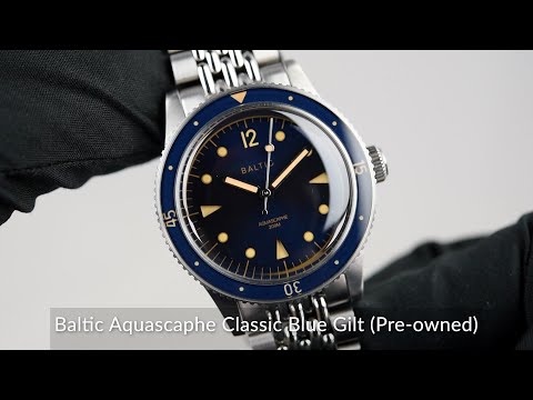 BALTIC AQUASCAPHE blue gilt バルチック Aquascaphe Classic Blue Gilt - Baltic Watches