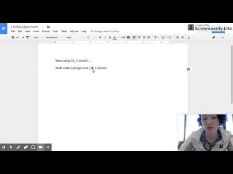 Google Docs: Superscript and Subscript