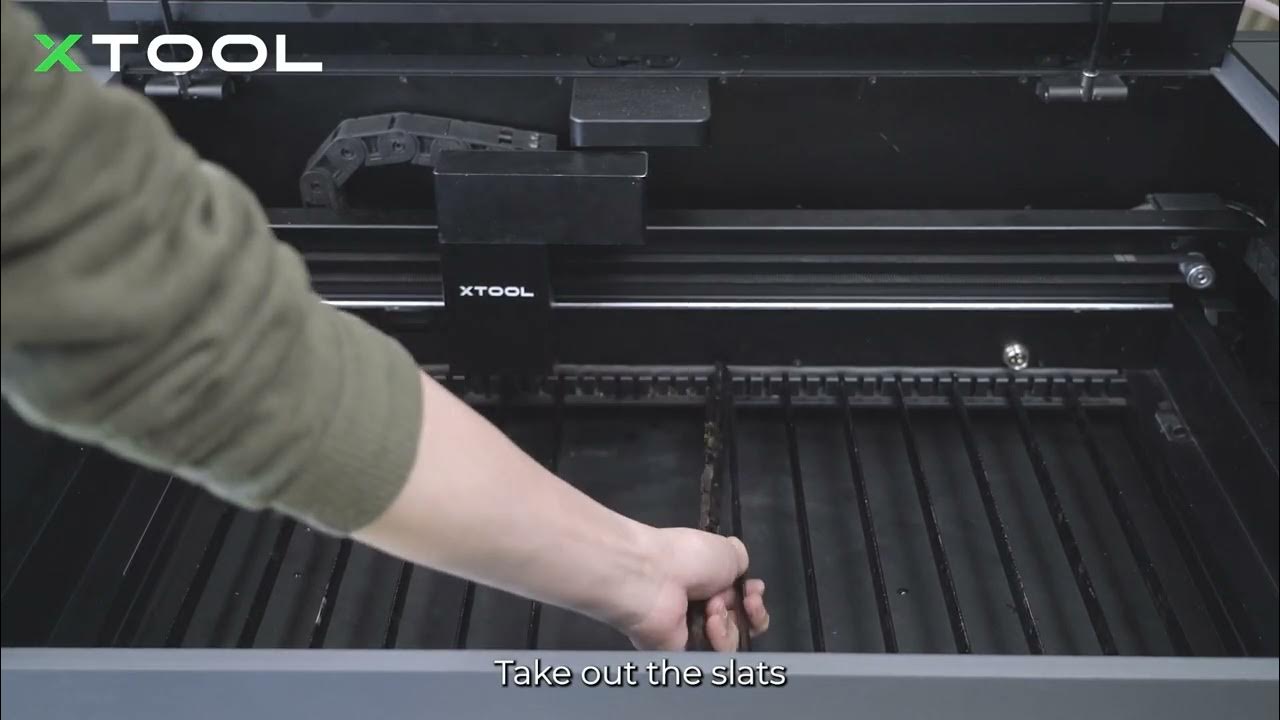 Clean the baseplate and slats for xtool p2 youtube